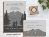 Wedding Invitation Template Mountain Mountain Elegance Wedding Invites Wild Blue Weddings