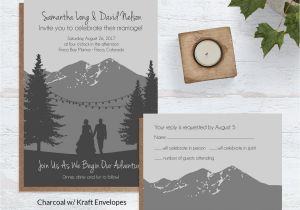 Wedding Invitation Template Mountain Mountain Elegance Wedding Invites Wild Blue Weddings