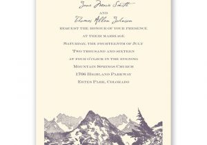 Wedding Invitation Template Mountain Watercolor Mountain Invitation Invitations by Dawn