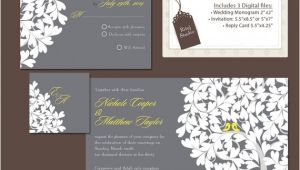 Wedding Invitations and Rsvp Packages Items Similar to Digital Wedding Invitation Package Diy