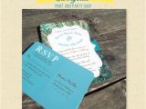 Wedding Invitations and Rsvp Packages Peacock Printed Wedding Invitations Package Invite Rsvp
