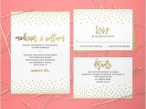 Wedding Invitations and Rsvp Packages Printable Wedding Invitation Package by Littlemagicprints