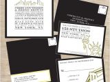 Wedding Invitations In Nyc Cityscape Skyline Nyc New York City themed Wedding Suite