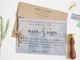 Wedding Invitations with Clear Overlay Items Similar to Rustic Kraft Paper Wedding Invitation Set