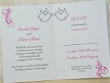 Wedding Invitations with Doves Dove and Swirl Wedding Invitation and Rsvp by Sweet Pea