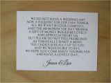 Wedding Invitations with Money Request Wedding Money Request Poem Cards Honeymoon Wish List Ebay