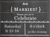 Wedding Party Invitations after Getting Married Post Wedding Reception Invitations Templates