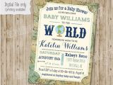 Welcome to the World Baby Shower Invitations Wel E to the World Baby Shower Invitation Baby Boy or Baby