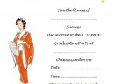 What to Write On Graduation Party Invitations oriental theme Party