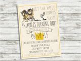 Where the Wild Things are Birthday Invitation Template where the Wild Things are Birthday Invitation