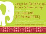 White Elephant Christmas Party Invitations Templates White Elephant Christmas Party Invitations