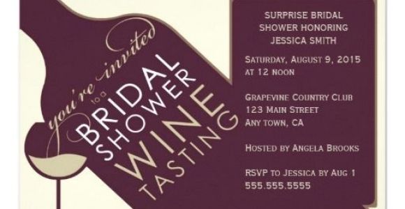 Winery themed Bridal Shower Invitations Vintage Wine themed Bridal Shower Invitations