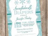 Winter Baby Girl Shower Invitations Items Similar to Snowflake Baby Shower Invitation Winter