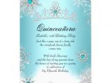 Winter Wonderland Quinceanera Invitations Quinceanera 15th Winter Wonderland Silver Blue 2 5×7 Paper