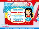 Wonder Woman Party Invitation Template Wonder Woman Invitations