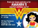 Wonder Woman Party Invitation Template Wonder Woman theme Personalized Printable by