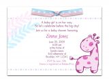 Wording On Baby Shower Invites Baby Shower Invitation Wording for A Girl
