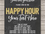 Work Party Invitation Template Chalkboard Happy Hour Invitation Template Printable