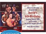 Wwe Birthday Party Invitations Wwe Custom Invitation My Prince Evan Pinterest