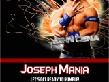 Wwe Birthday Party Invitations Wwe John Cena Birthday Invitations by Xochitlmontana On Etsy