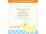 Yellow Duck Baby Shower Invitations Yellow Ducky Duck Baby Shower Invitation