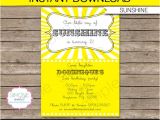 You are My Sunshine Party Invitation Template Sunshine Invitation Template Birthday Party You are My
