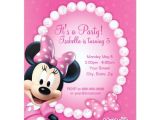 Zazzle Birthday Party Invitations Minnie Pink and White Birthday Invitation