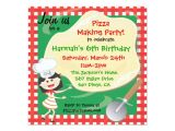 Zazzle Birthday Party Invitations Pizza Making Birthday Party Invitation Card