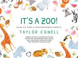 Zoo Party Invitation Template Its A Zoo Birthday Invitation Template Free