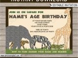 Zoo Party Invitation Template Safari or Zoo Party Invitations Template Birthday Party